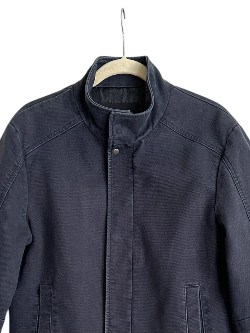 BANANA REPUBLIC Blue Deck Jacket Men’s Navy Cotton Utility Moto Size
